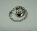 Picture of STERLING SILVER SNAKE PIN WITH ROUND CUBIC ZIRCONIA  3.1GR 