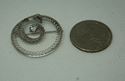 Picture of STERLING SILVER SNAKE PIN WITH ROUND CUBIC ZIRCONIA  3.1GR 