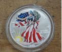 Picture of 1999 1 oz. fine silver...one dollar painted silver eagle  mint 