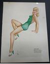 Picture of September October 1945 Pin Up Girl Calendar Page by Varga Double Sided