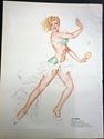 Picture of September October 1945 Pin Up Girl Calendar Page by Varga Double Sided