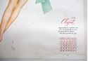 Picture of VARGAS AUGUST 1946 PINUP CALENDAR PAGE VERY GOOD CONDITION