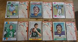 Picture of LOT 6 COLLECTIBLE FOOTBALL CARDS (CHRISTMAS) SEALED MINT. NEW. COLLECTIBLE - JOHN REAVES (EAGLES) BOBBY HOWFIELD (JETS) CARL GERSBACH (CHARGERS) GENE HOWARD (RAMS) TOM MACK (RAMS) DEACON JONES  ( CHARGERS). 