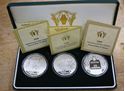 Picture of SET OF 3 SILVER COINS OF NATIONAL BANK OF UKRAINE 1998;1998;1999 WITH COA MINT CONDITION.