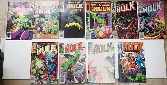 Picture of LOT 10 THE INCREDIBLE HULK MARVEL COMICS 310 286 330 299 294 292 1 45 104 VERY GOOD CONDITION. COLLECTIBLE.