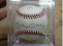 Picture of MICKEY MANTLE WILLIE MAYS DUKE SNIDER SIGNED RAWLINGS BASEBALL SIGN WITH COA. MINT CONDITION. IN CASE