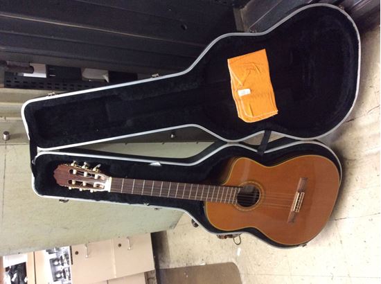 Picture of Takamine guitar musical instrument with case good condition . 849765-1. 