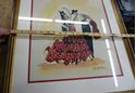 Picture of ART PRINT 15.5 X 19.5  SPANISH FLAMENCO DANCERS BY BELTRAN ARTIST FRAMED 21 X 25.  GOOD CONDITION,  BUT FRAME NEED SOME TOUCH UP.