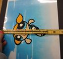 Picture of BUBBLES POWDER PUFF GIRL 11X8.5 ANIMATION CEL WITH BACKGROUND  GOOD CONDITION.COLLECTIBLE. 