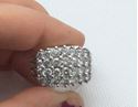 Picture of 14kt white gold ring size 10 9.4 gr with 28 round diamonds 3 carat total . 848014-