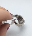 Picture of 14kt white gold ring size 10 9.4 gr with 28 round diamonds 3 carat total . 848014-
