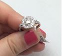 Picture of 14kt white gold fashion ring with diamonds baguettes and rounds 0.42 pts size 7 3.2 gr 849841-4