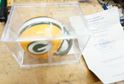 Picture of REGGIE WHITE HAND SIGNED PACKET MINI HELMET RIDDELL MINT COLLECTIBLE. WITH COA. 