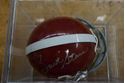 Picture of BART STAR SIGNED MINI HELMET WITH COA RIDDELL MINT CONDITION. COLLECTIBLE. WITH PLASTIC CASE AND COA . COA # GV307634. 