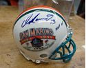 Picture of DAN MARINO 13 SIGNED MINI HELMET WITH COA # 015231 MINT COLLECTIBLE. 