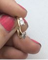 Picture of 14kt yellow gold ring with 4 round diamonds 0.50 carat total weight 2.4 gr size 4.75 . 788268-3