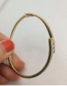 Picture of 14kt yellow gold bangle bracelet with 1 carat total weight round diamonds 16.6 gr 829282-1 