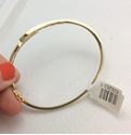 Picture of 14kt yellow gold bangle bracelet with 1 carat total weight round diamonds 16.6 gr 829282-1 