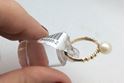 Picture of 14kt yellow gold ring with pearl size 8 2.5 gr 848895-2 