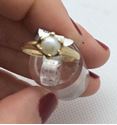 Picture of 10kt yellow gold ring with 5.5 mm white pearl size 6.5 2.3 gr 810722-3 