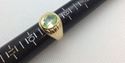 Picture of 10kt yellow gold ring with oval light green stone size 9 5.9 gr 819233-1 