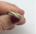 Picture of 14kt yellow gold ladies ring size 6.5 with 46 diamonds ( 0.25 carat ) 3.2 gr pre owned mint 836609-1 