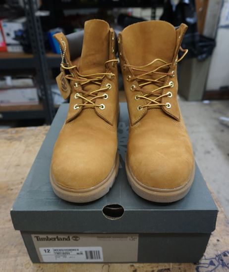 Picture of Timberland Mens Classic Basic 6" Premium Waterproof Wheat Leather Boots Size 12 . NEW . IN BOX