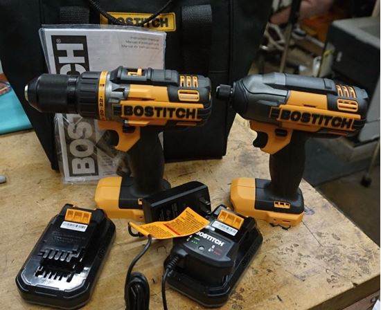 Picture of Bostitch 18V 1/2" Drill Driver & Impact Driver BTC400 BTC440 Set NEW.OUT OF BOX. 