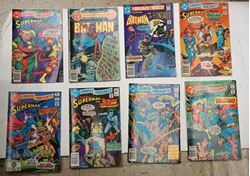 Picture of LOT 8 DC COMICS BATMAN  NO 177 AUGUST ;SUMMER 178 & SUPERMAN NO 43 MARCH; NO 21 MAY; NO 34 JUNE; NO 45 MAY; NO 14 OCTOBER; NO 33 MAY. MINT CONDITION. COLLECTIBLE.