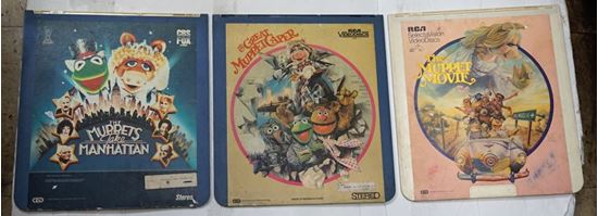 Picture of 3 RCA SELECTA VISION VIDEO DISCS THE MUPPET MOVIES 