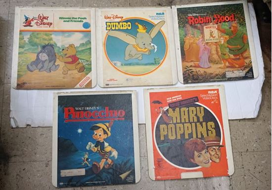 Picture of 5 RCA SELCTA VISION VIDEO DISKS DISNEY