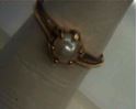 Picture of 10kt yellow gold ring with 5.5 mm white pearl size 6.5 2.3 gr 810722-3 