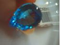 Picture of 14kt yellow gold fashion ring with pear shape light blue topaz stone total weight 5.8 gr . Pre owned . Size 8.25 