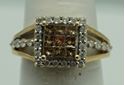 Picture of 14kt yellow gold ring size 7 4.2 gr with 1 carat diamonds 