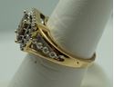 Picture of 14kt yellow gold ring size 7 4.2 gr with 1 carat diamonds 