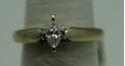 Picture of 14KT WHITE GOLD RING SIZE 7 5GR WITH 0.31PTS MARQUISE SOLITAIRE  DIAMOND GOOD CONDITION. PRE OWNED. 825895-1.