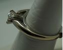 Picture of 14KT WHITE GOLD RING SIZE 7 5GR WITH 0.31PTS MARQUISE SOLITAIRE  DIAMOND GOOD CONDITION. PRE OWNED. 825895-1.