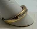 Picture of 1O KT YELLOW GOLD  WEDDING BAND WITH 13 ROUND DIAMONDS 0.25PTS  3.0GR GOOD CONDITION. PRE OWNED. 843206-1 