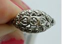 Picture of 10KT WHITE GOLD RING 2.5GR W 3 SMALL DIAMONDS SIZE 7 VERY GOOD CONDITION. PRE OWNED . 849989-1.