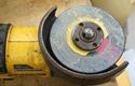 Picture of DeWALT DCG414  60V Max Flex Volt Cut-off Tool Angle Grinder Battery DCB609 USED . TESTED. IN A GOOD WORKING ORDER.