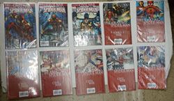 Picture of LOT 10 MARVEL COMICS THE AMAZING SPIDER MAN THE ROAD TO CIVIL WAR RATED A. VERY GOOD CONDITION. COLLECTIBLE. 529 530 531 532 533 534 535 536 537 538 . 