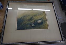 Picture of FRAMED PICTURE "UNDER WAVE " BY ARTIST SCOTT WILSON FREE SHIPPING