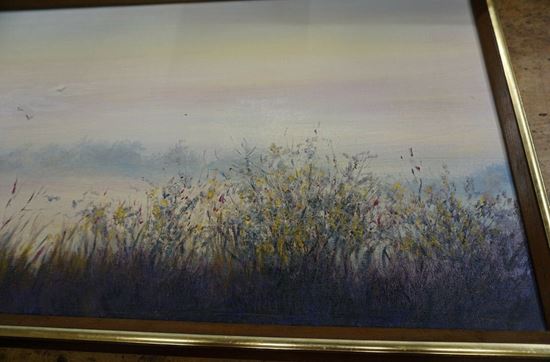 Picture of PAINT " LAVENDER FIELD SEEN " 24X13 FREE SHIPPING