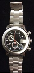Picture of Gucci stainless steel watches 101m chrono 3atm water resistant pre owned good condition 820586-1 