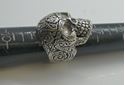 Picture of STERLING SILVER  925 SKULL RING  SIZE 8.25 21GR  VERY GOOD CONDITION. PRE OWNED.