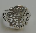 Picture of STERLING SILVER 925 FILIGREE DESIGN RING SIZE 6.5 6.6GR PRE OWNED. GOOD CONDITION.