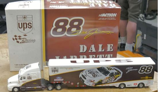 Picture of Dale Jarrett #88 UPS 2001 NASCAR Action 1/64 Hauler Transporter 1/3004. NEW. COLLECTIBLE. 