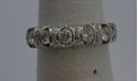 Picture of 18kt white gold ring size 6.5 with 1 carat round diamonds 5.1gr very good condition. pre owned  852076-1