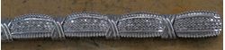 Picture of STERLING SILVER LADIES TENNIS STYLE BRACELET 21.9GR W 1 CTW DIAMONDS (130 DIAMONDS TOTAL); 7.5 INCHES . PRE OWNED. VERY GOOD CONDITION. 852561-2. 