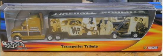 Picture of NASCAR HOT WHEELS FIREBALL ROBERTS TRUCK ITEM #B0988 COLLECTIBLE NEW.